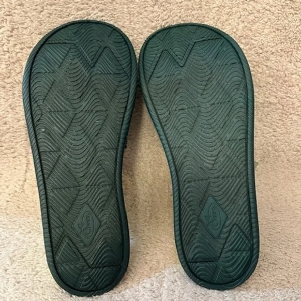 Chaco Black and Neon Green Sandals - Picture 6 of 8